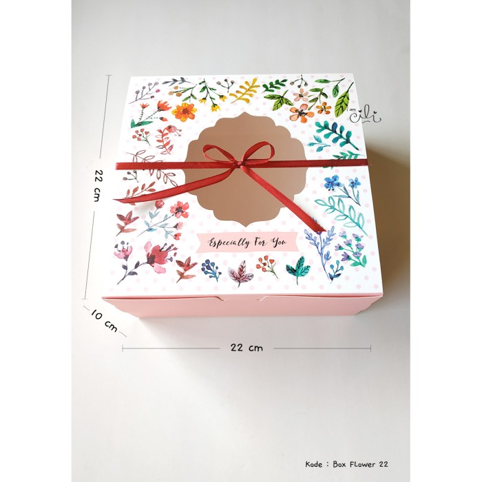 

PALING LARIS - DUS / KOTAK / BOKS / BOX KUE 22 X 22 X10 CM ISI 10 PCS