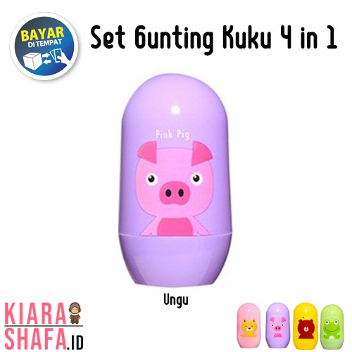 Kiarashafa - Gunting Kuku Bayi Set 4 in 1 - Baby Nail Clipper Set 4 in 1