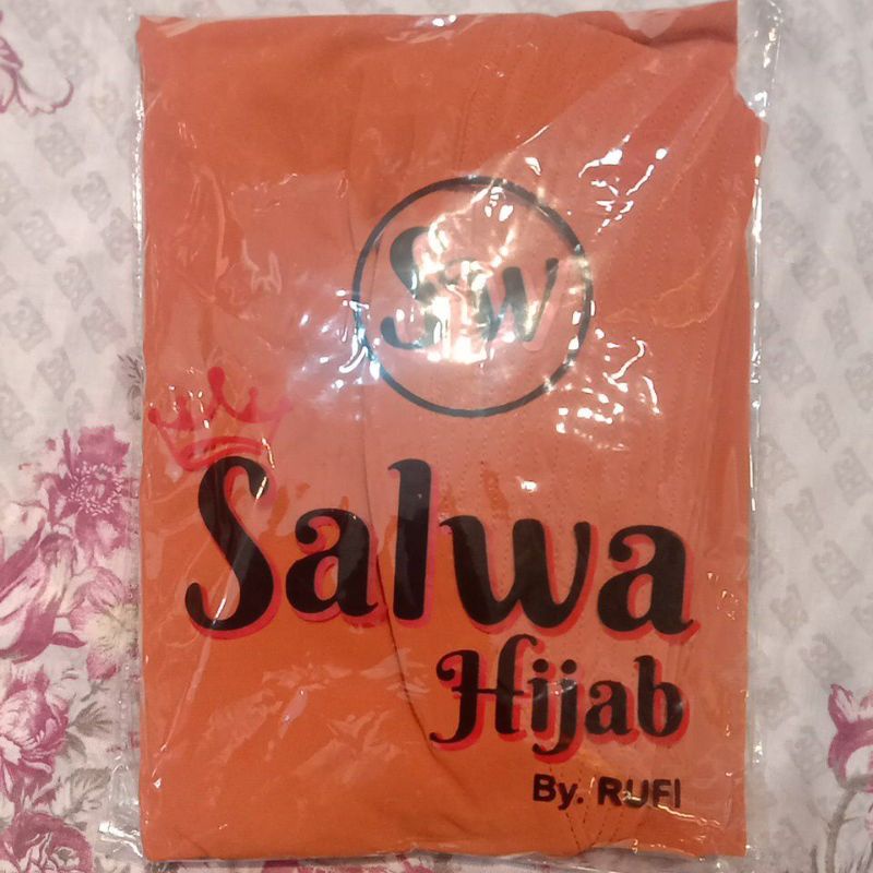 TERBARU!! KHIMAR 2LAYER BERSWAROSKY CHANEL-Warna orens