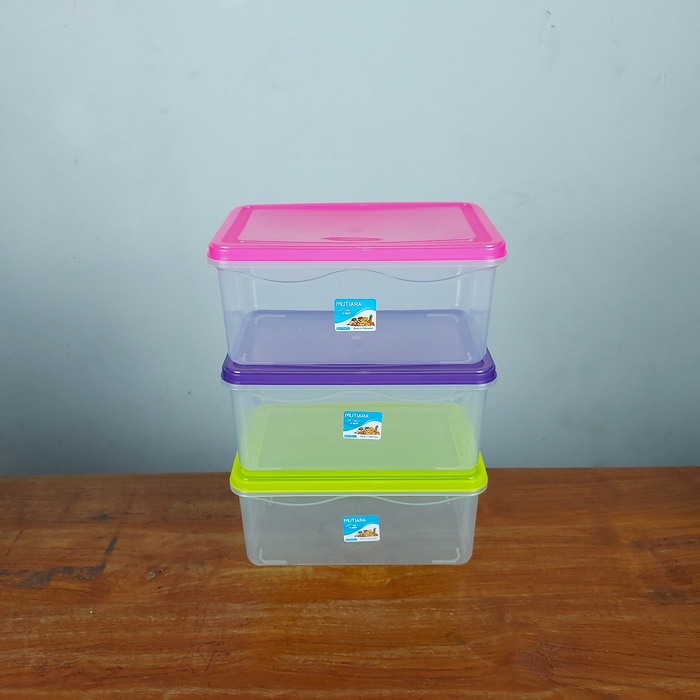 Toples Kotak Bening Plastik Mutiara KMP