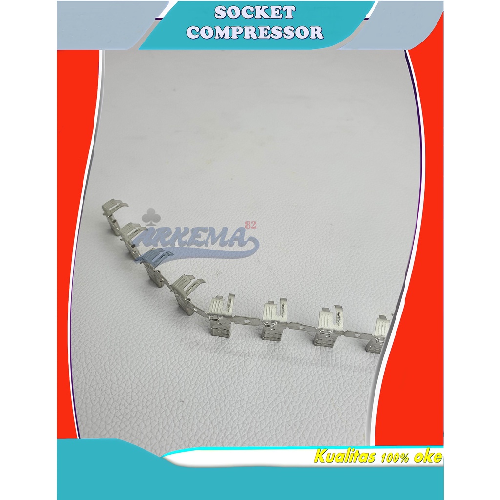 SKUN SOCKET KOMPRESSOR AC / SKUN KONEKTOR GEPENG CEWEK / SKUN FEMALE / TERMINAL SKUN GEPENG