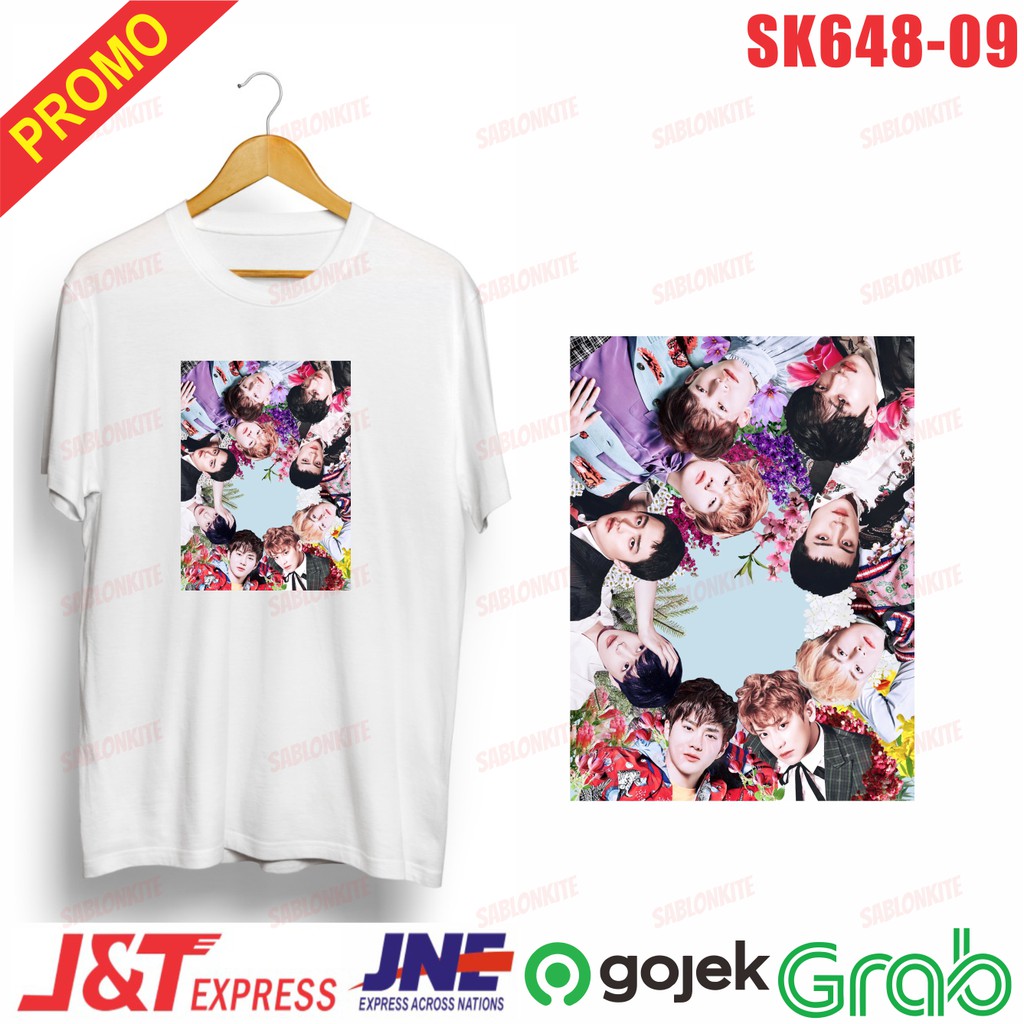 MURAH!!! KAOS EXO KEREN UNISEX SK648 COMBED 30S