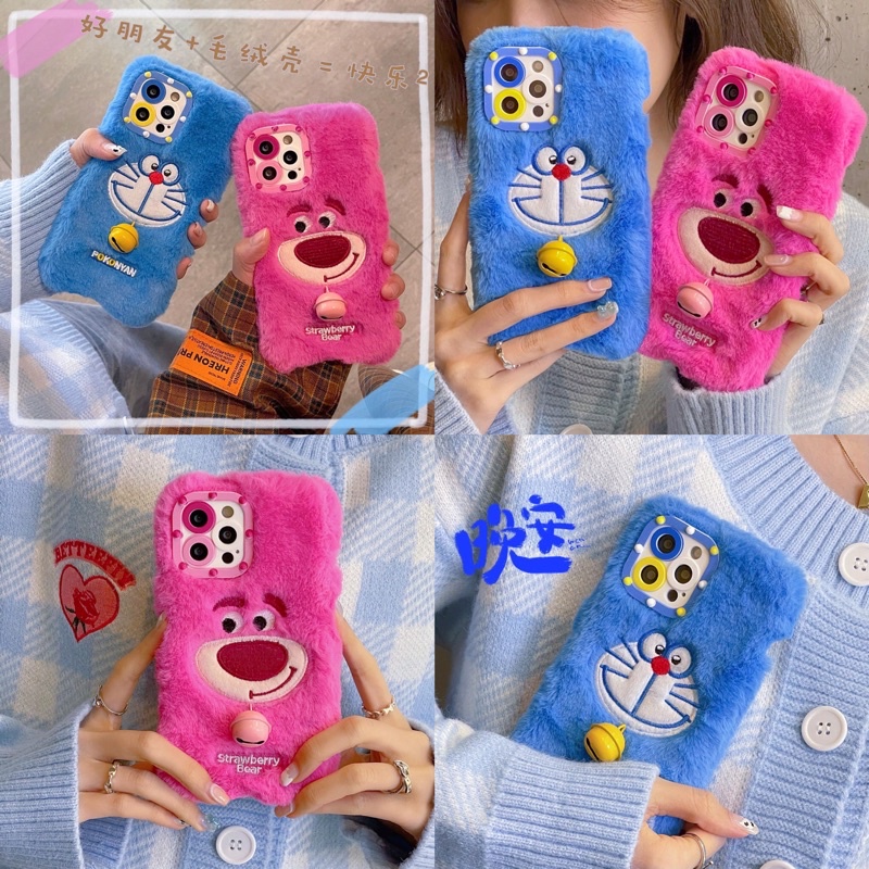 doraemon lotso case untuk iphone oppo vivo samsung xiaomi huawei