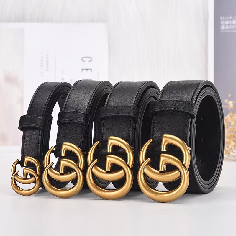 Sabuk Wanita Bahan Pu Double G Belt Wanita Belt Fashion - Ikat Pinggang Wanita