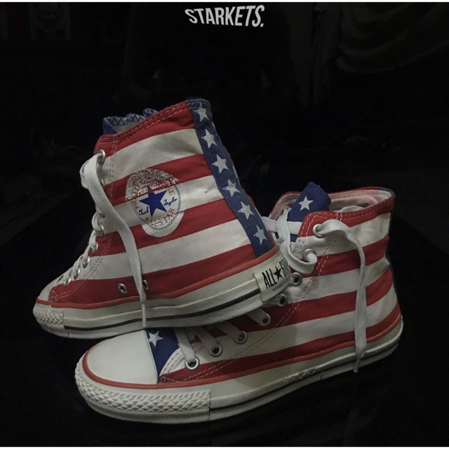 converse usa flag