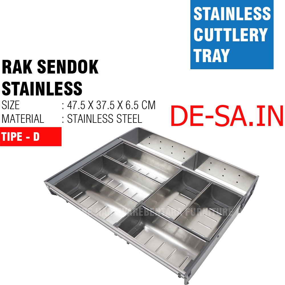 Stainless Rak Sendok Laci - Dapur Venny