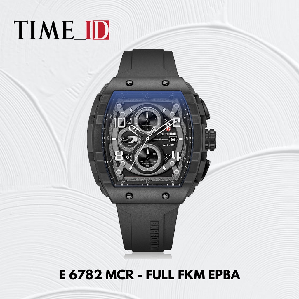 Jam Tangan Expedition E 6782 MCR - FULL FKM BLACK Pria