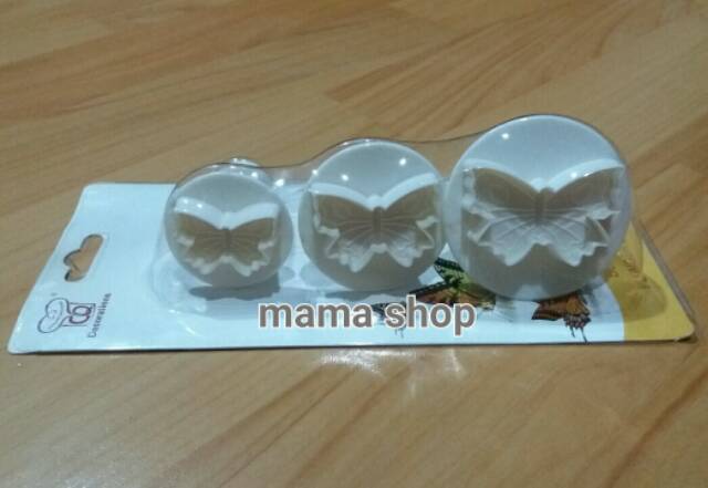 Butterfly Plunger Cutter Cetakan Kupu kupu Fondant Cookies Cutter