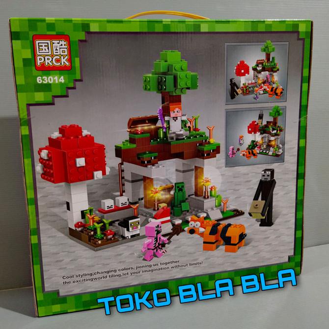 Terlaris Mainan Anak Lego My World Prck Minifigure Brick Minecraft