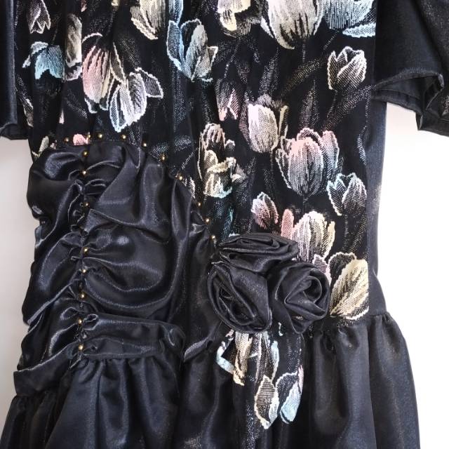Dress second vintage hitam