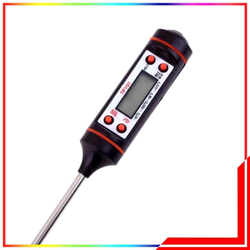 Termometer Makanan Digital / Termometer Pengukur Suhu Masakan Makanan Daging Air / Digital Food Thermometer For Kitchen Cooking BBQ