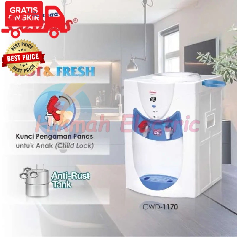 Dispenser Galon Atas Cosmos CWD-1170