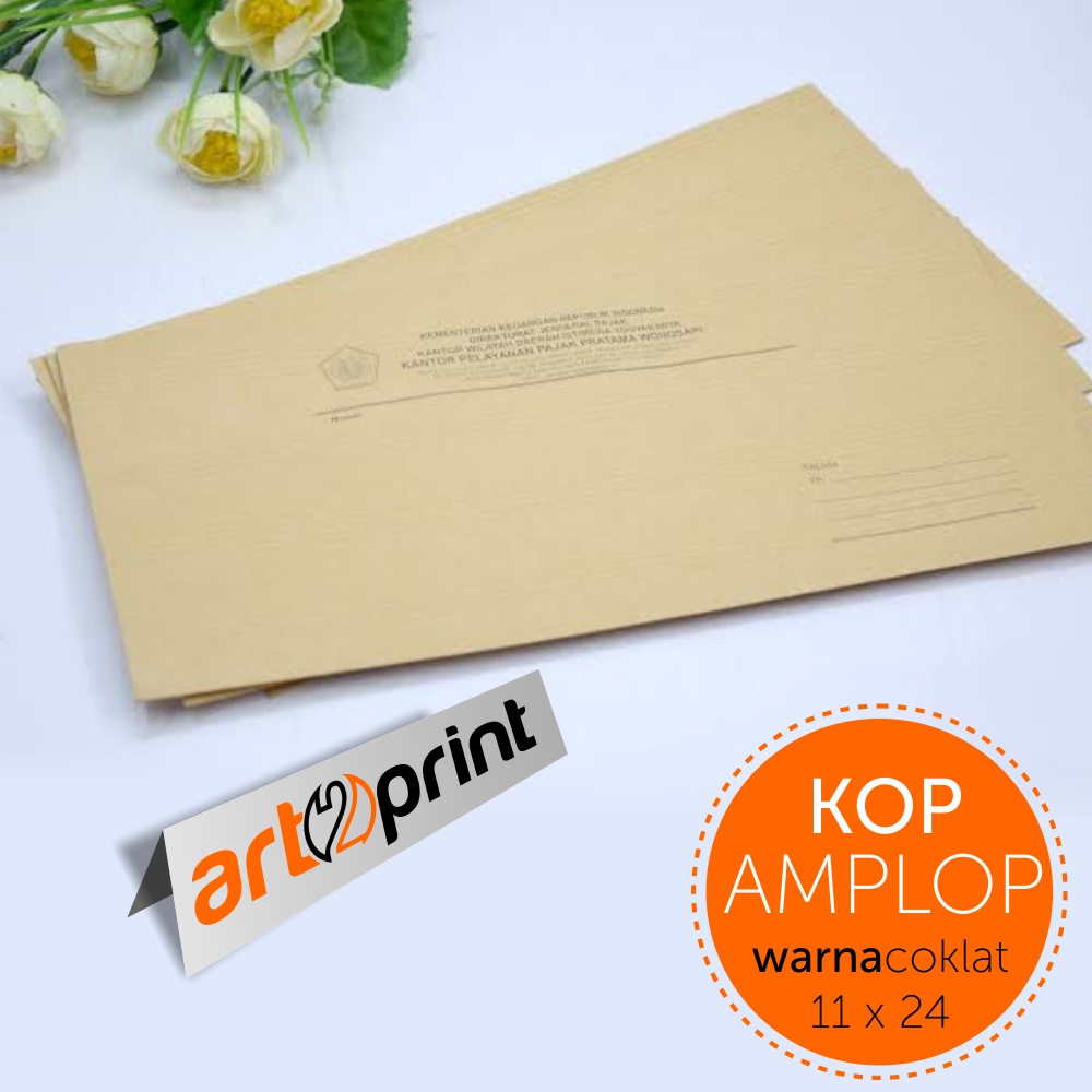 

Amplop Coklat 11 x 24 DL Cetak BW