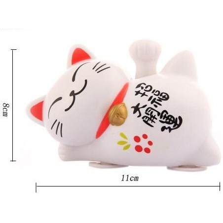 Boneka Figure Pajangan Mobil Solar Power Kucing Rezeki Jepang Maneki Neko Kucing Pengundang Rezeki