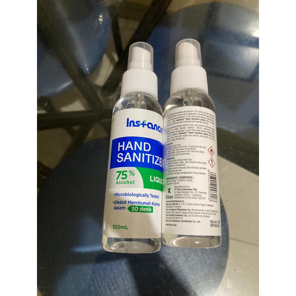 Hand Sanitizer Spray Botol Bukan Antis Alkohol 70% | 75% 100 | 250 ml ORI BARU GARANSI