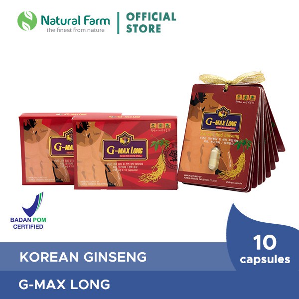 Korean Ginseng G Maxlong 250mg - 10 Capsules