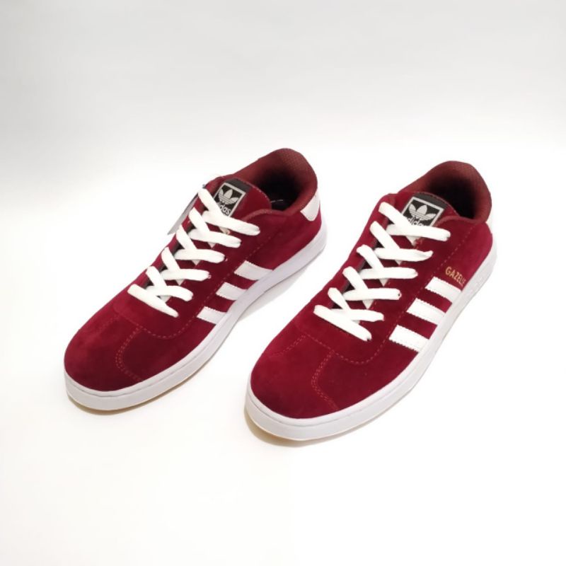 Promo adidas97 gazelle merah maroon white made in indonesia sneakers