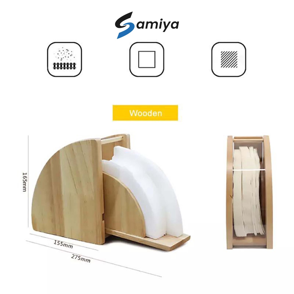 tempat kertas saringan kopi v60 / wooden storage box coffee filter holder / penyimpan kertas kopi