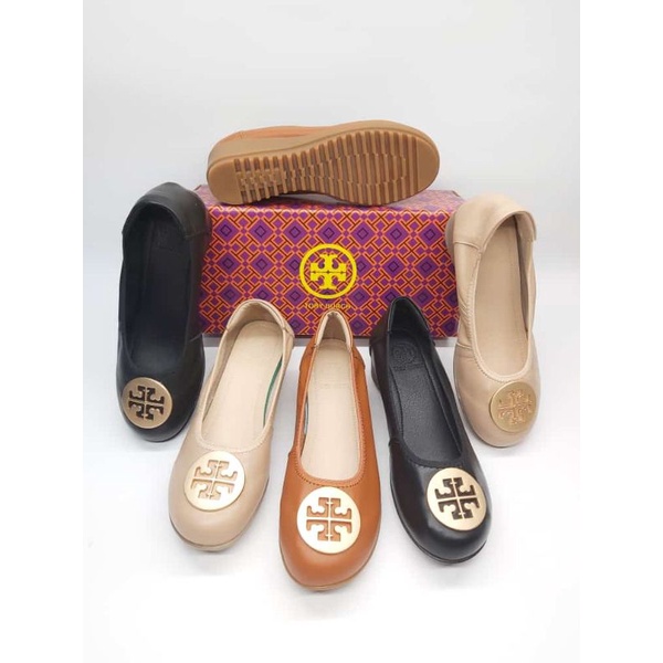 tory wedges logo emas Rg0013 / Sepatu wanita tory burch