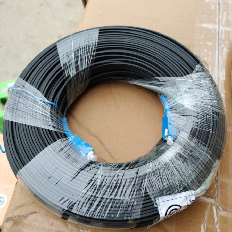 KABEL FO 1 CORE 3 SELING 75 METER SIAP PAKAI