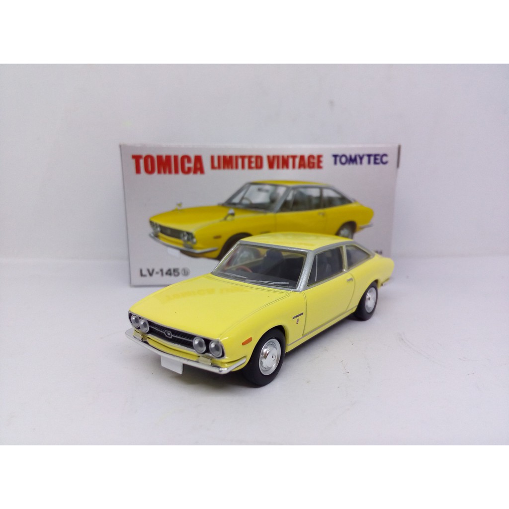 TOMICA LIMITED VINTAGE LV-145 Diecast Mobil ISUZU 117 COUPE Yellow Original TOMYTEC
