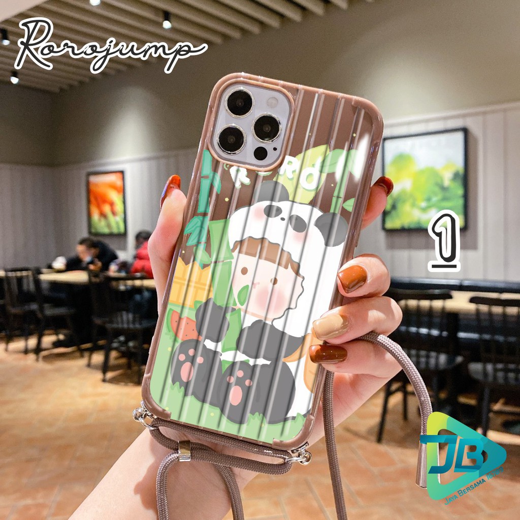 Softcase Koper Slingcase Lanyard RORO JUMP Samsung M30 M30s S8 S8+ Note 10 Pro A51 A71 A21 JB3096