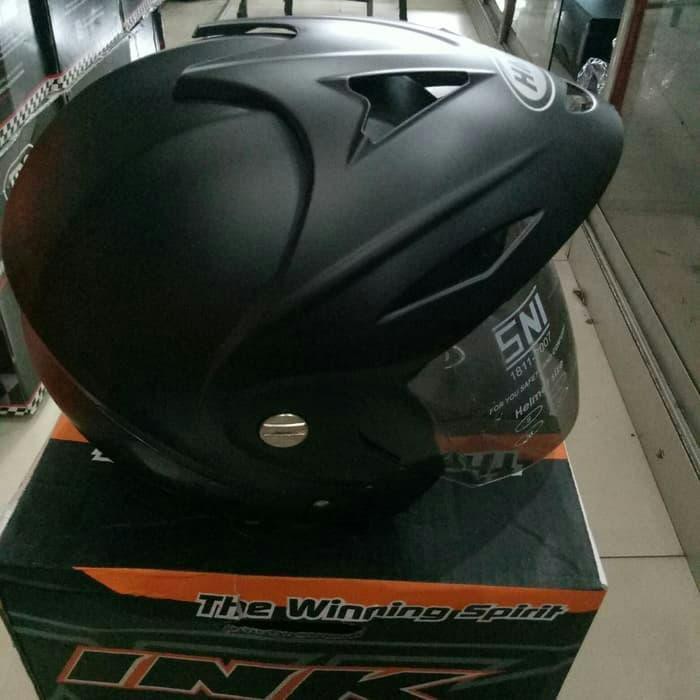 HELM HMR SOLID WARNA HITAM DOFF suku cadang