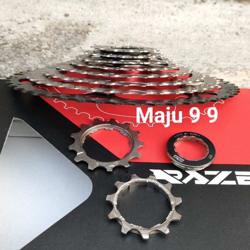 Sprocket Casette Raze 10 speed 11-50T Model Slop Asli Original