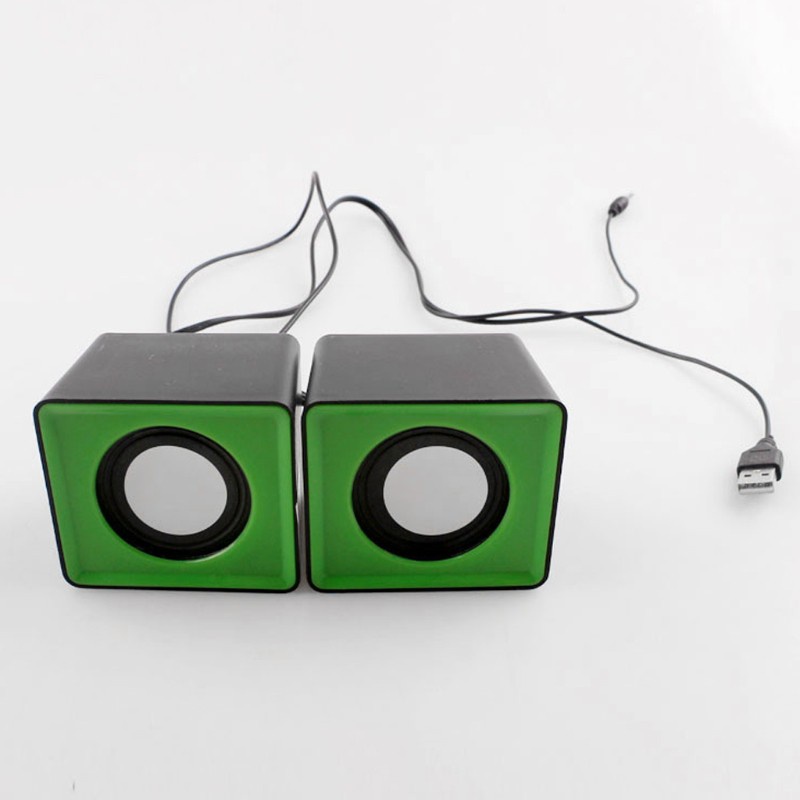 Cre Speaker Multimedia Mini Usb 2.0 Warna Acak Untuk Laptop / Pc / Mp3