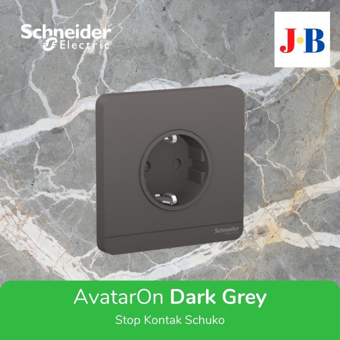 Schneider AvatarOn Stopkontak Schuko - Dark Grey