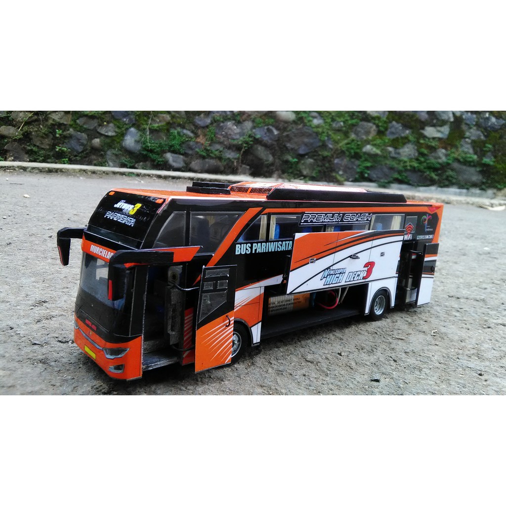 Miniatur bis subur  jaya jetbus 3 porsche buatan mas mujiono banjarnegara