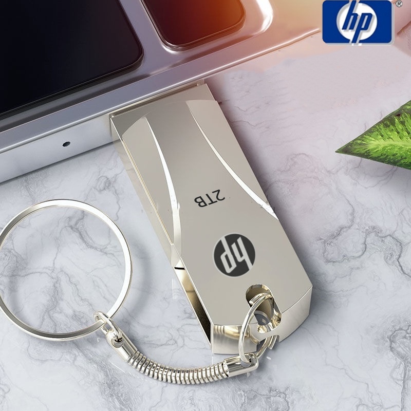 Hp 3.0 Flash Drive U Disk 2TB Bahan Metal Anti Air Kecepatan Tinggi