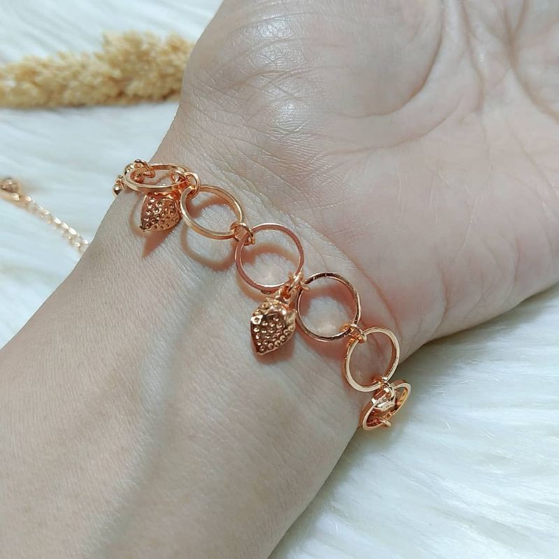 Gelang Rumbai Lapis Emas 18k