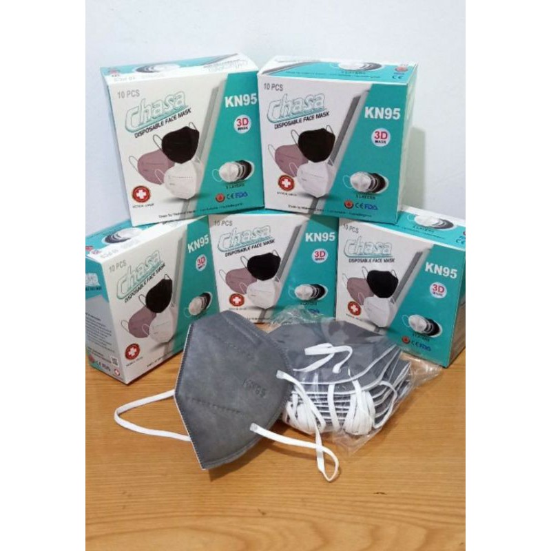 Masker KN95 Chasa Earloop kawat dalam