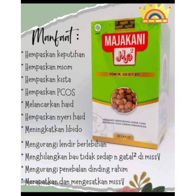 BERBONUS Majakani MOMO BUTIRAN/mengatasi keputihan/promil/mengatasi kista pelancar haid herbal