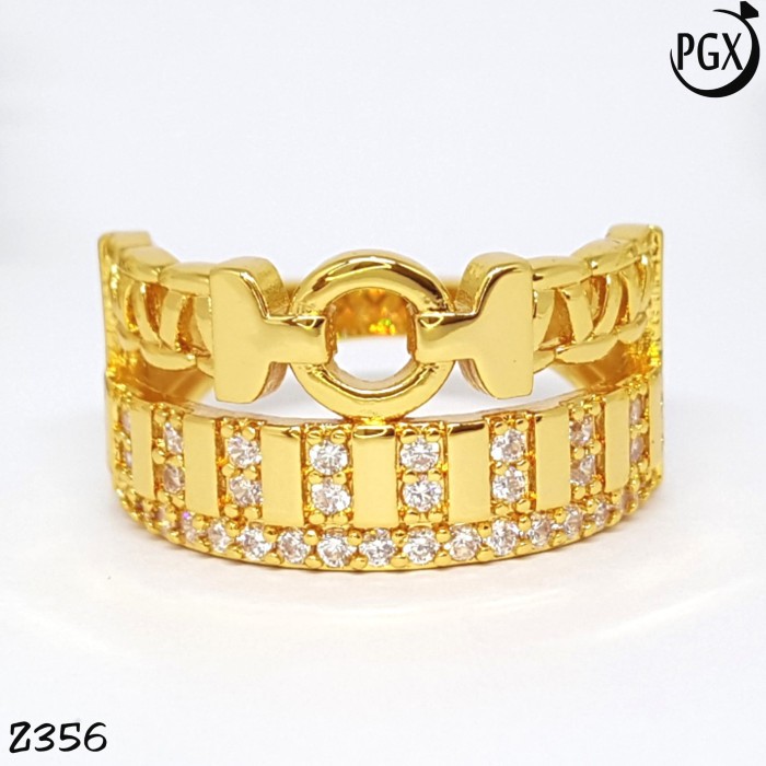 Cincin Berlian Replika Perhiasan Xuping Asli Original Lapis Emas Z356