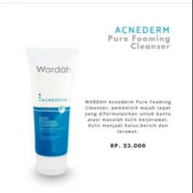 Wardah Acnederm Foaming Cleanser