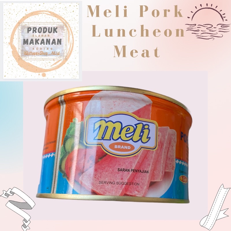 

MELI Pork Luncheon Meat 1Kaleng 397gram