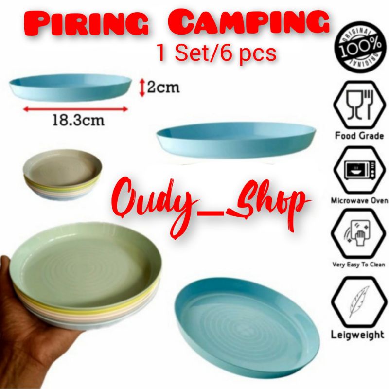 Piring Set Camping Praktis Portable