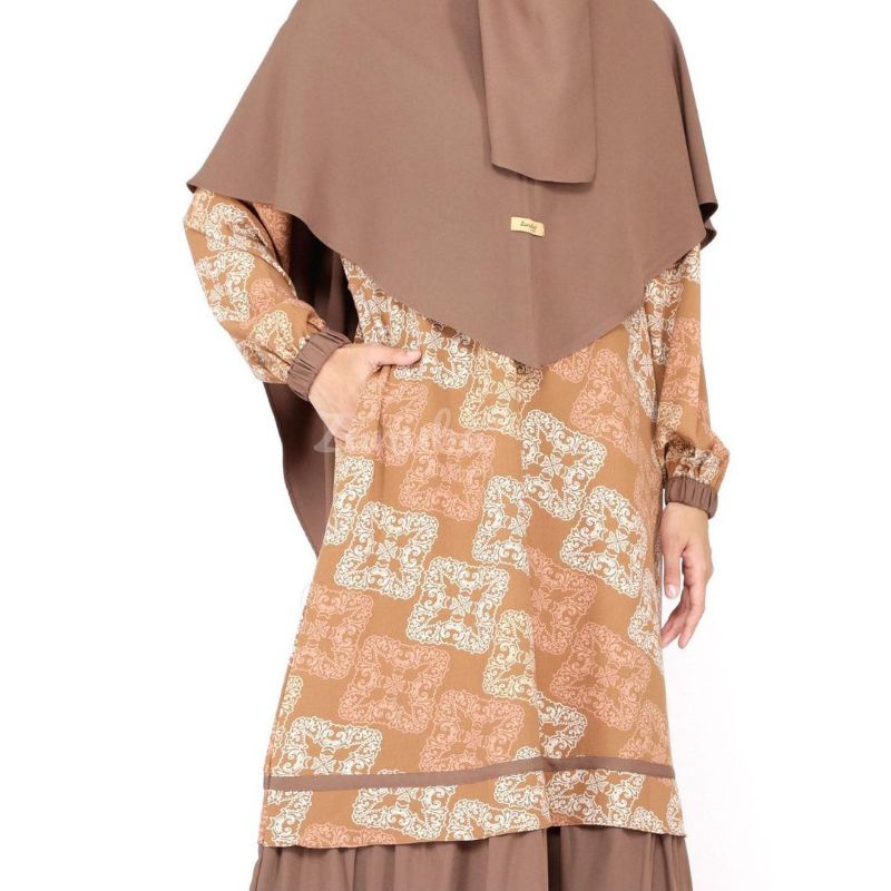 batik combi set gamis set batik by zanuba