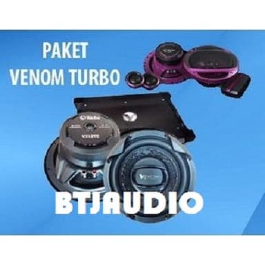 Diskon PAKET AUDIO MOBIL VENOM TURBO SERIES (KONDISI 100% BARU)