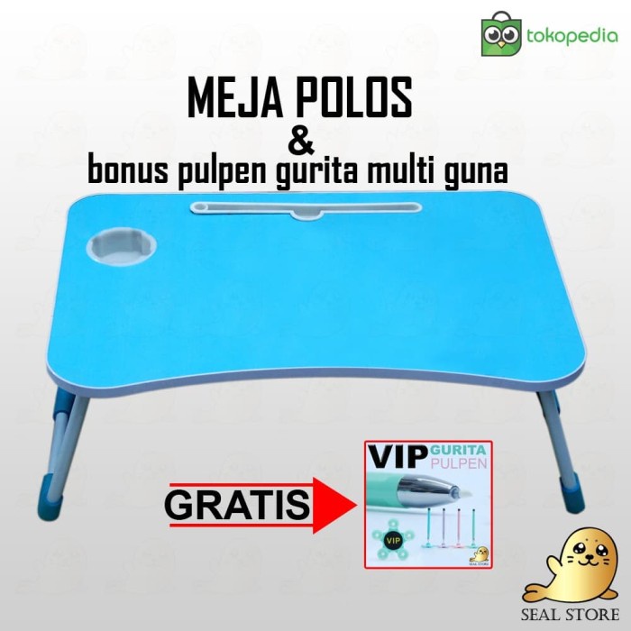 

[GRATIS ONGKIR] Meja Lipat Polos / Meja Belajar Anak Gratis Pulpen Holder Hp TERJAMIN