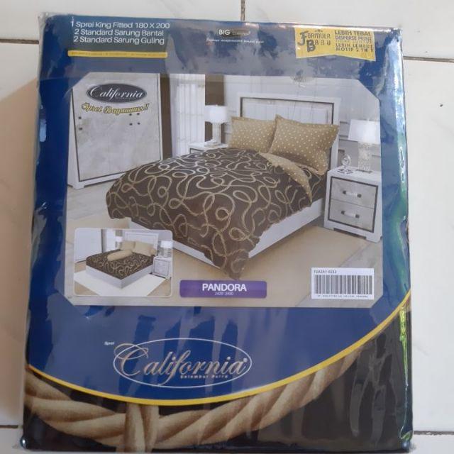 Sprei California Vinca - Ukuran 160x200 & 180x200