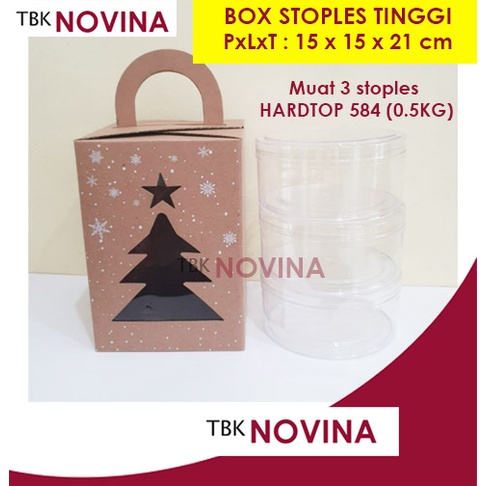 BOX KUE NATAL CHRISTMAS / KOTAK NATAL / BOX KUE KERING / BOX STOPLES / KOTAK KUE NATAL