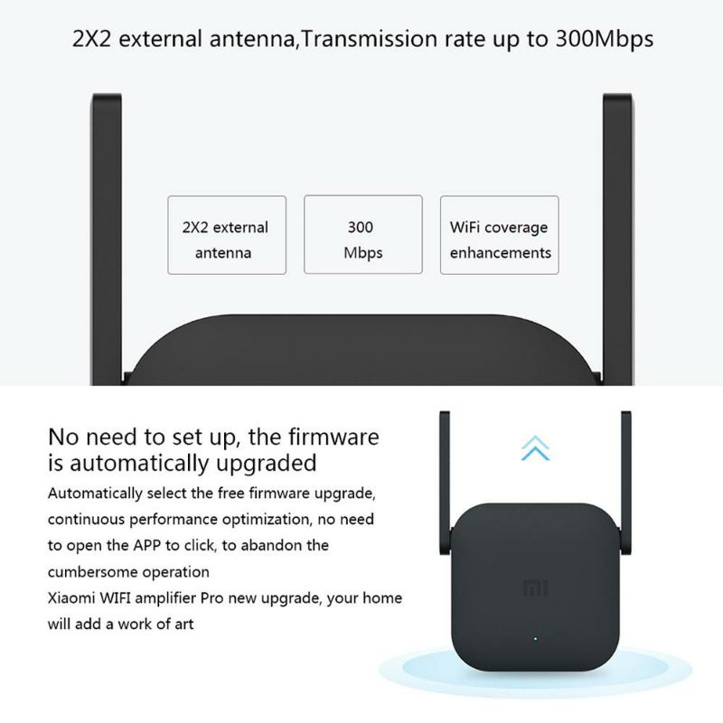 Mi Wifi Range Extender Pro Repeater 300Mbps