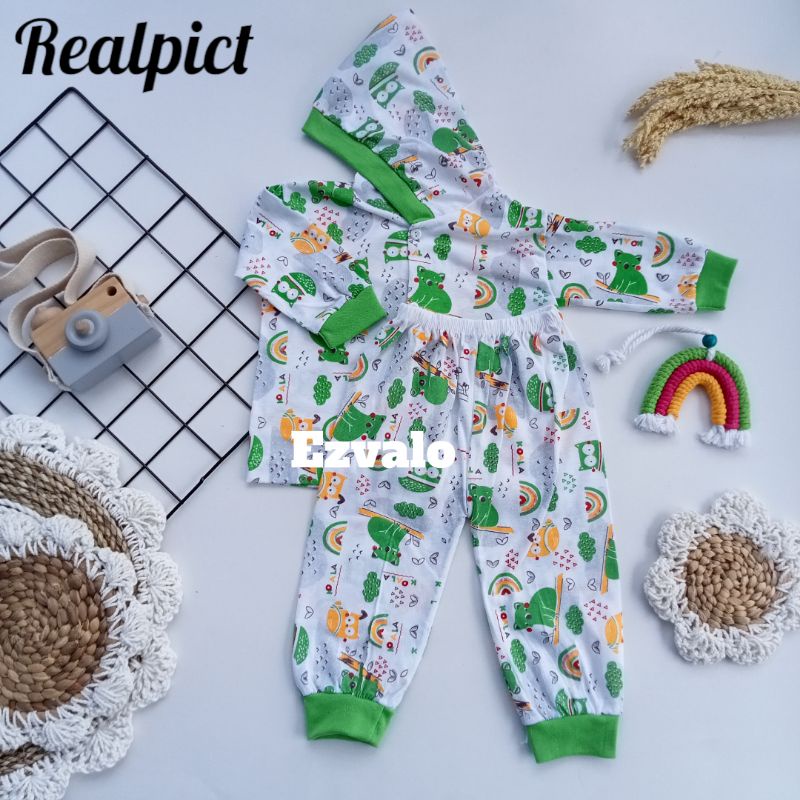 Setelan baju tidur bayi piyama bayi / baju stelan cindung