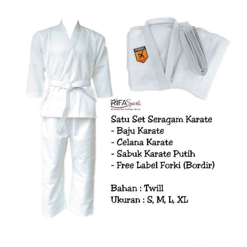 Seragam Karate Dewasa / Baju Karate Pemula / Baju Karate-gi