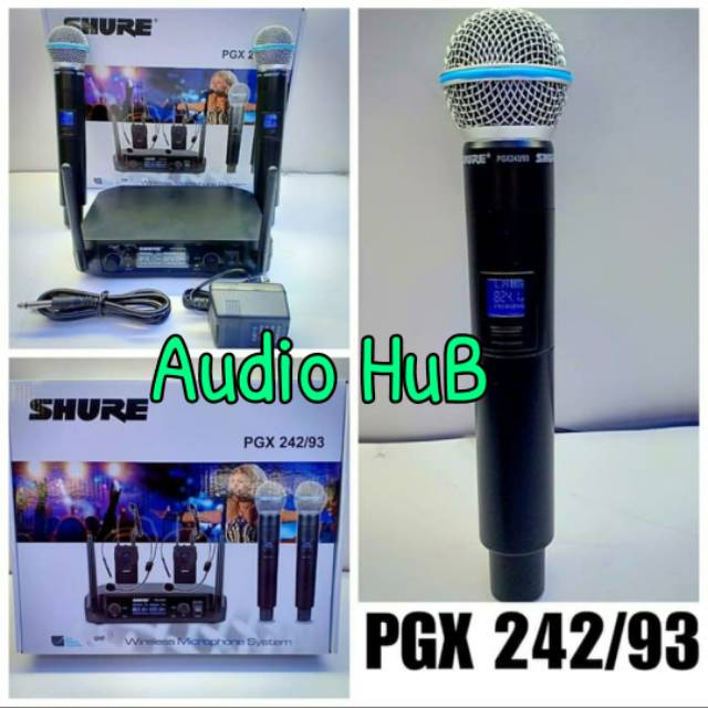 MIC SHURE PGX 242/93 MICROPHONE SHURE PGX242 93 HANDHELD WIRELESS PGX 242 93