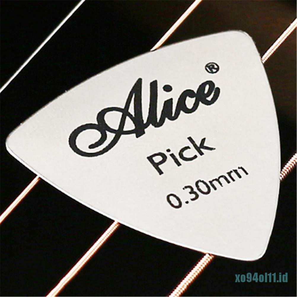 &lt; Xo94 &gt; Pick Gitar Bahan Metal Tipis 0.3mm Untuk Pemula / Profesional