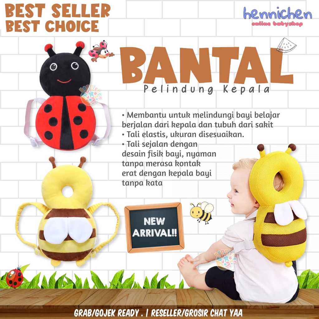 Bantal Pelindung Kepala Bayi Anti Jatuh / Baby Head Protector Bantal belajar Jalan Bayi